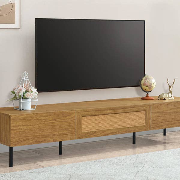 39F Inc. - Wholesale Cabinet - TV Stand for TVs up to 80'' , Modern Farmhouse Media Console15