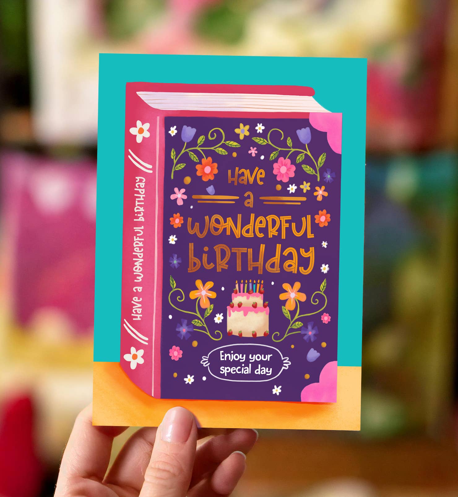 Aniet Illustration - Wholesale Birthday Card - Birthday card congratulations wonderful birthday book flowers1