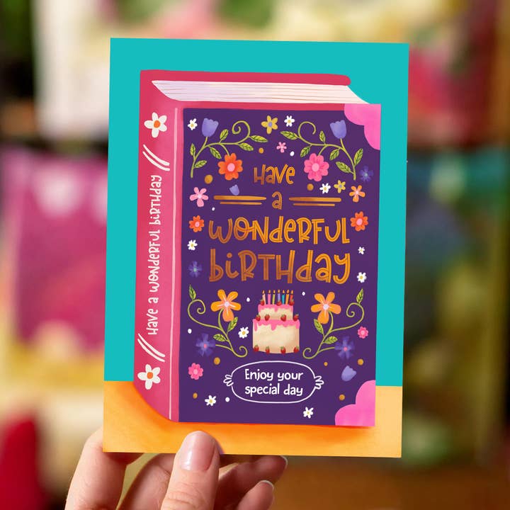 Aniet Illustration - Wholesale Birthday Card - Birthday card congratulations wonderful birthday book flowers1