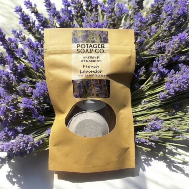 Shower Steamer - French Lavender 2 pk for wholesale by Potager Soap Company