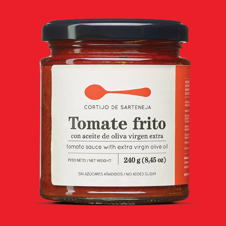 Sauce Tomate Frite Artisanale avec AOVE – Gourmet 240g pour la vente par Cortijo de Sarteneja