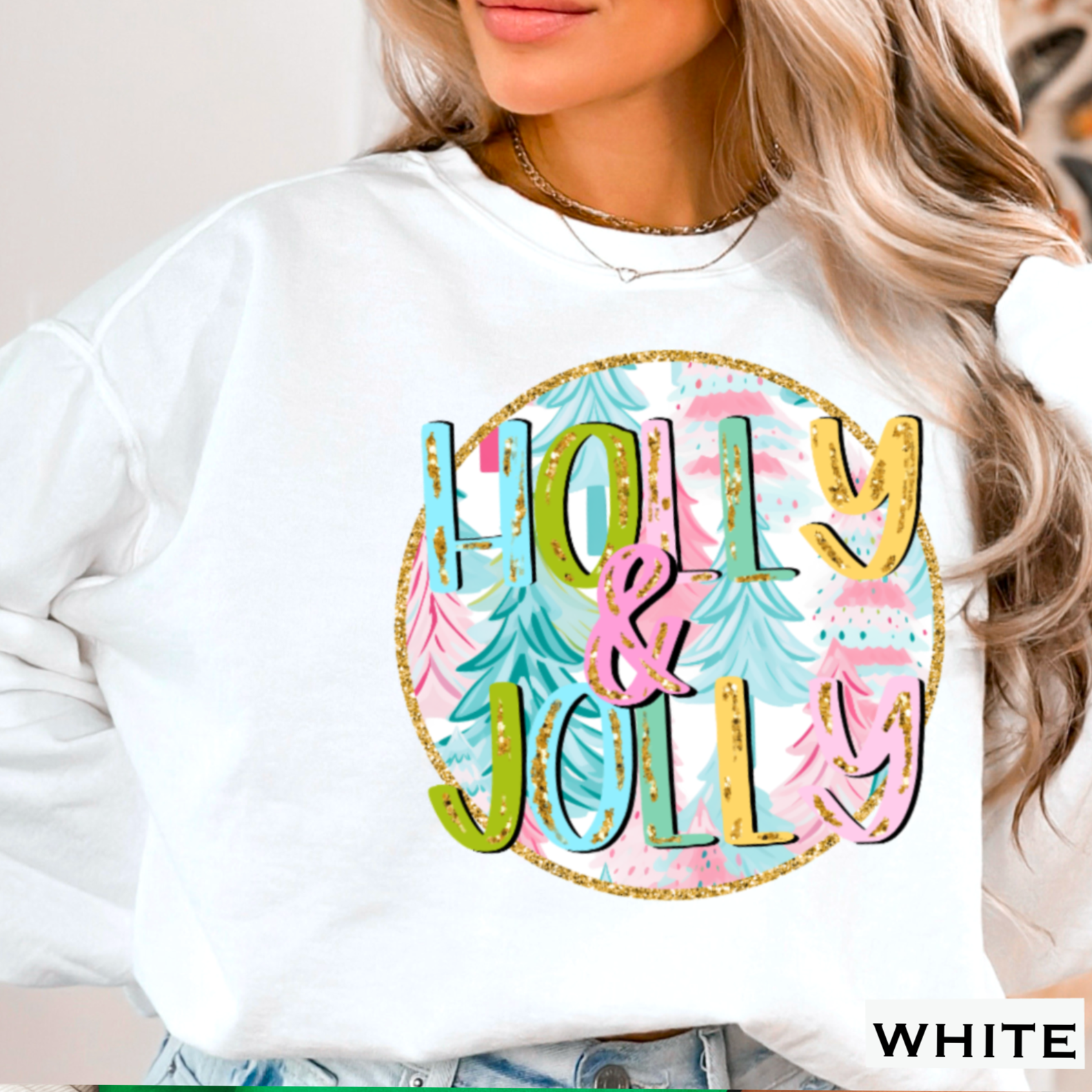 Shoppe SHC – wholesale Graphic sweatshirt – Women’s – Holly And Jolly Christmas Graphic Sweatshirt Women’s0