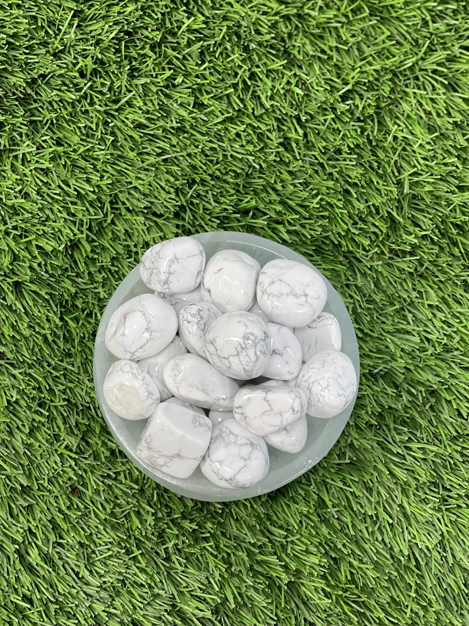 CaNatureLover - Wholesale Spiritual Stone/Crystal - Tumbled HOWLITE / HOWLITE / HOWLITE CRYSTAL / GEMSTONE7