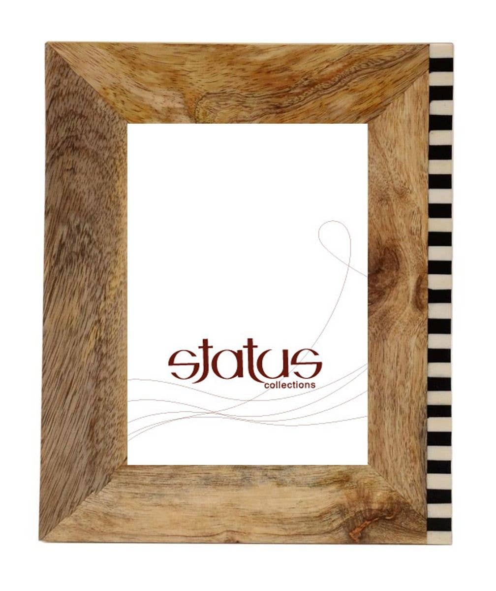 Status Collections - Wholesale Picture frame - Wood/Bone Frame 16.5x21.5cm Outer / 15x10cm Inner0