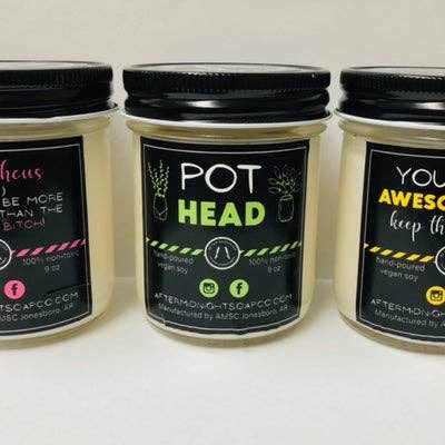 CANDELA DI SOIA VEGANA INALARE/ESPIRARE per la vendita all'ingrosso da parte di After Midnight Soap Company