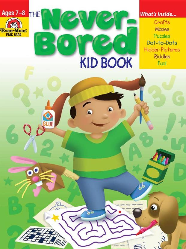The Never-Bored Kid Book, Age 7 - 8 Workbook for wholesale by Evan-Moor Educational Publishers