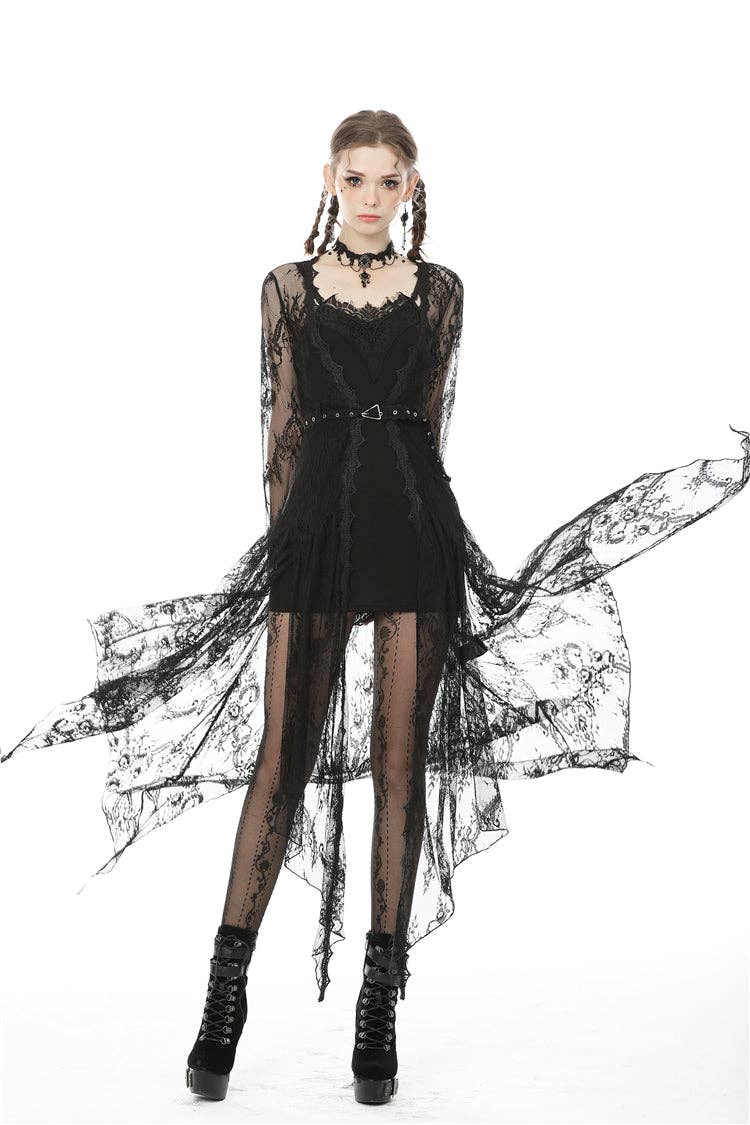 Necessary Evil (Kate's Clothing Ltd T/As) – wholesale Robe – Women's – Dark In Love Larissa Lace Robe6