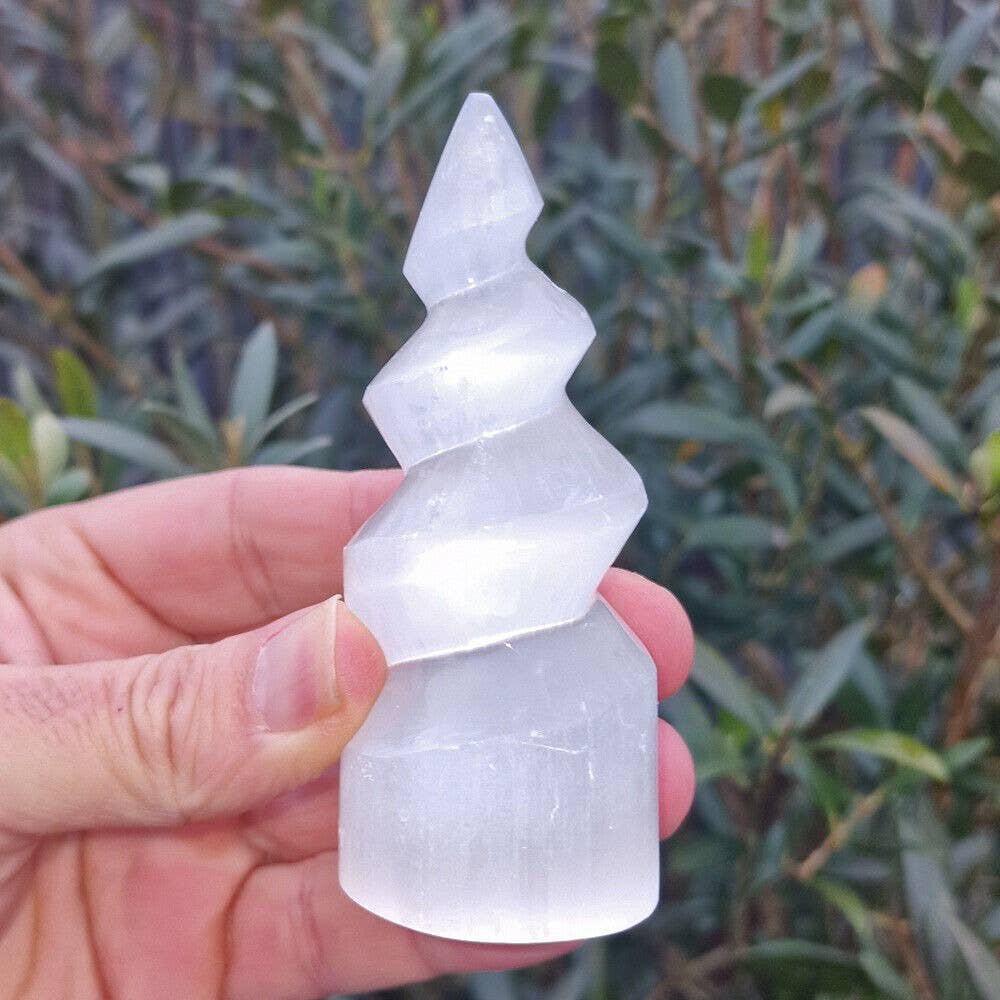Shamans Crystal – wholesale Spiritual stone/crystal – Selenite Mountains, Towers, Points, Spirals Crystals14