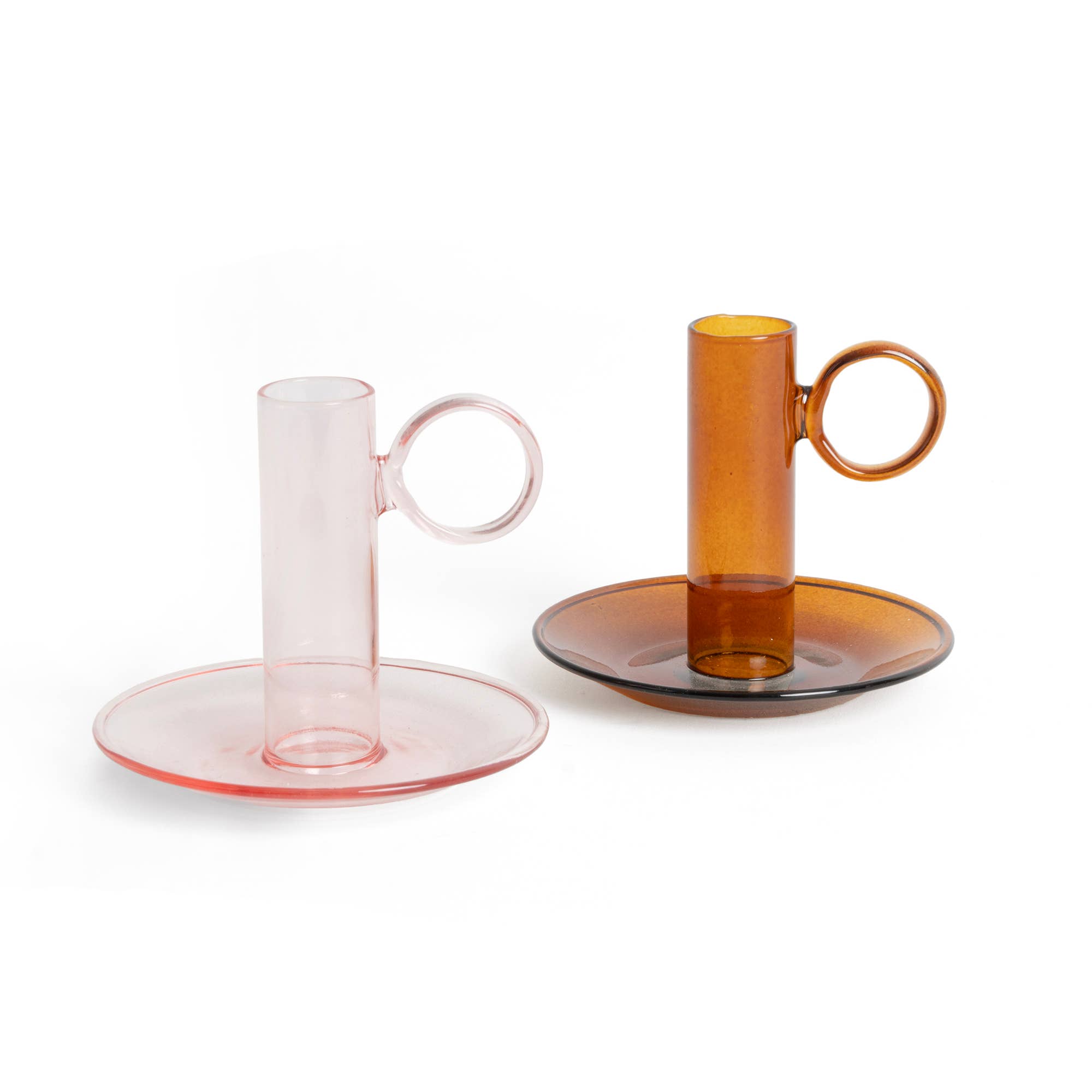 Helio Ferretti Candles & Co. – Großhandel Kerzenhalter – Kerzenhalter aus rosa Kristall von Helio Ferretti2