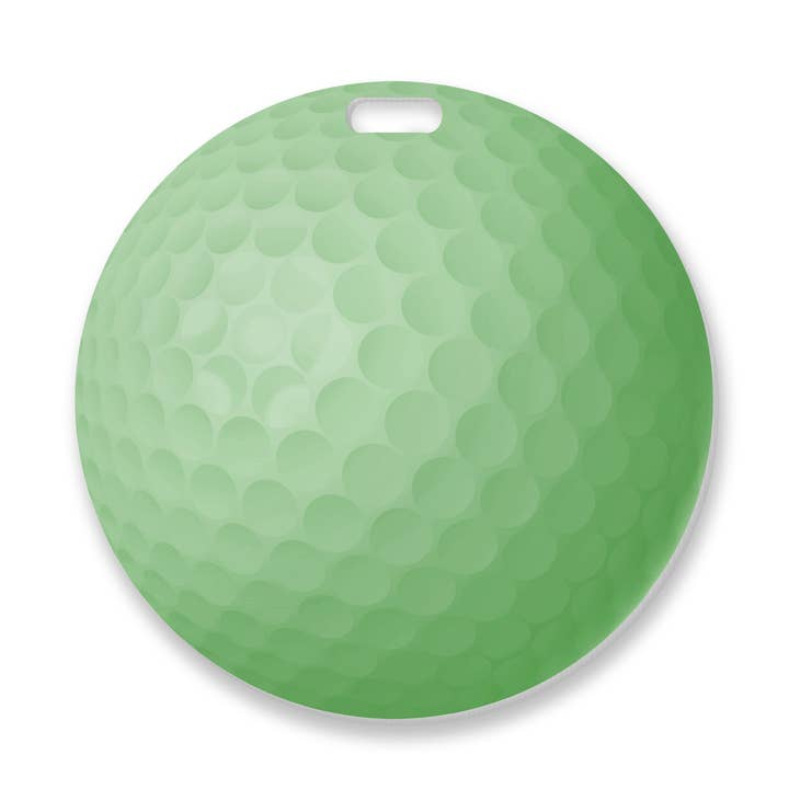 Bag Tag Round - Golf Ball Green for wholesale by Toss Designs