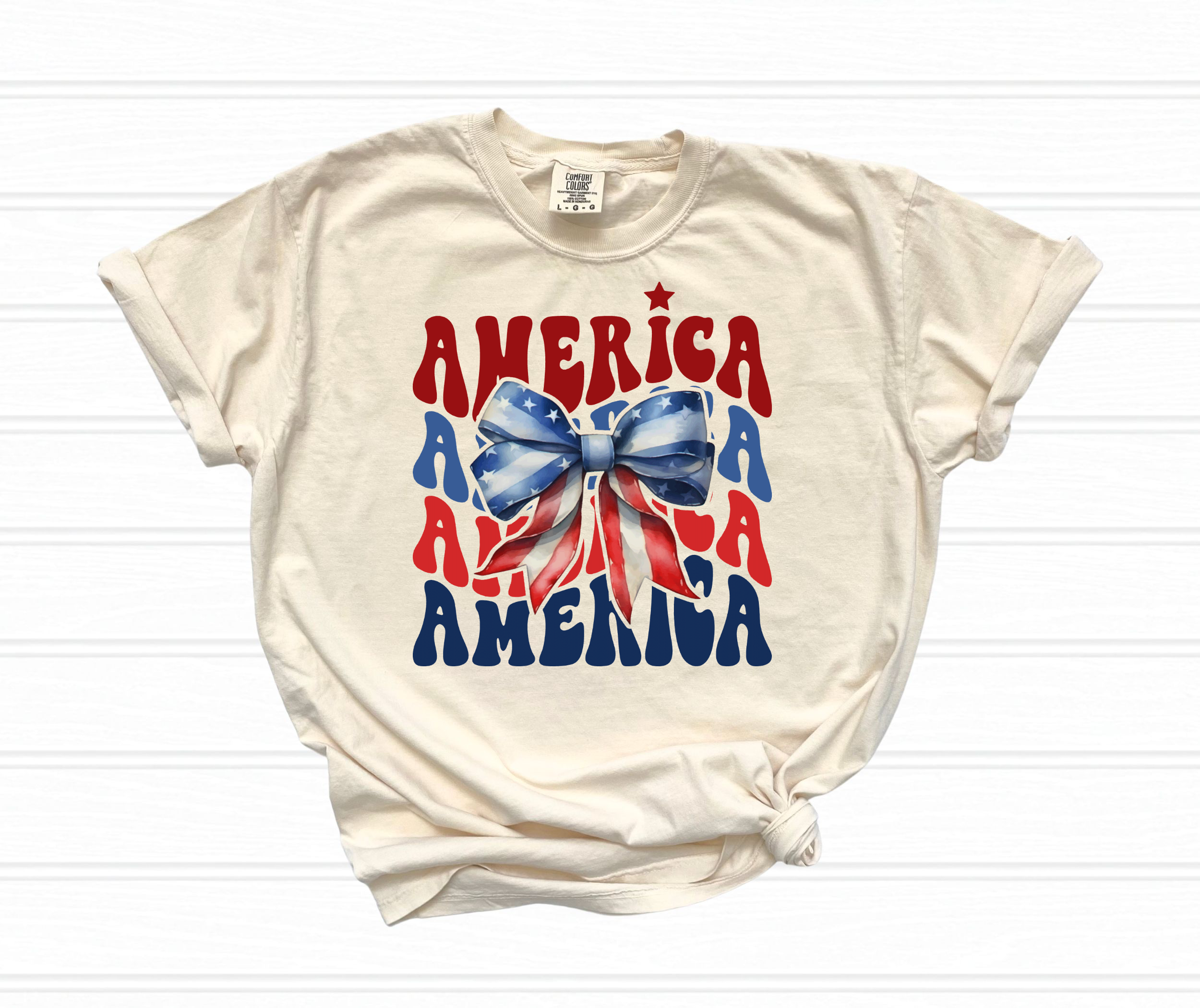Cotton Threads - Wholesale Screen Printed T-Shirt - Women's - America Croquette comfort color shirt adult and kids 0