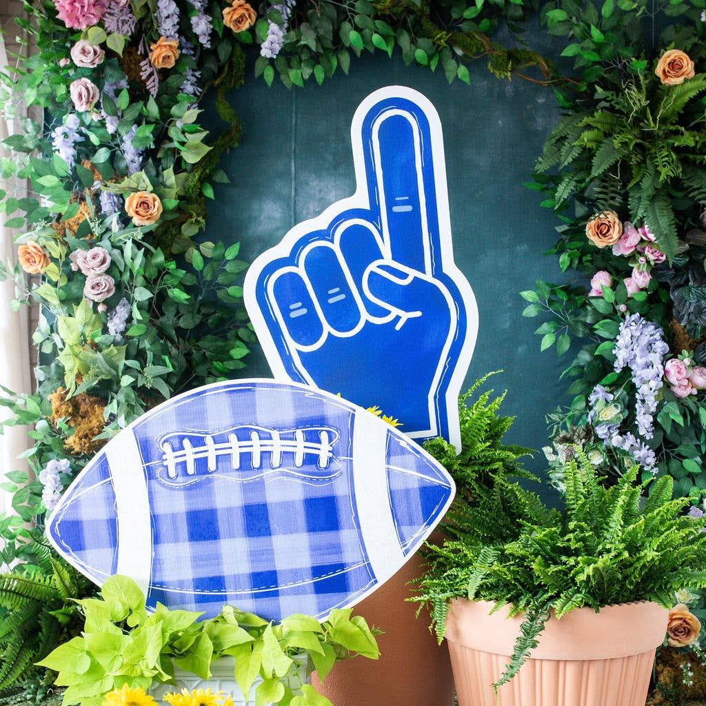 Songbird Grove Collection - Wholesale Garden/Lawn Stake - Customizable Blue Foam Finger Garden Stake4
