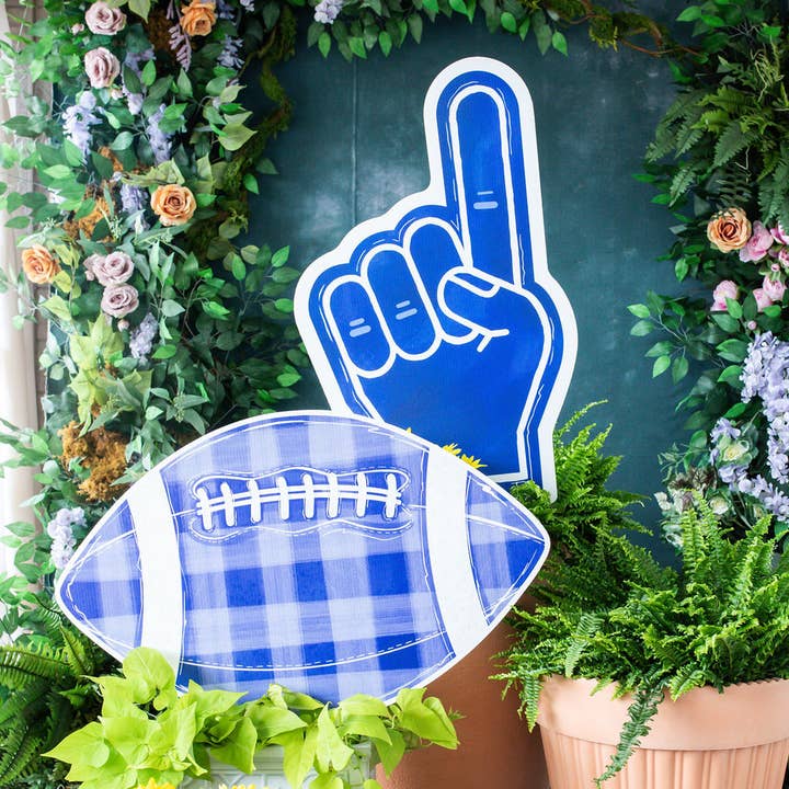 Songbird Grove Collection - Wholesale Garden/Lawn Stake - Customizable Blue Foam Finger Garden Stake4