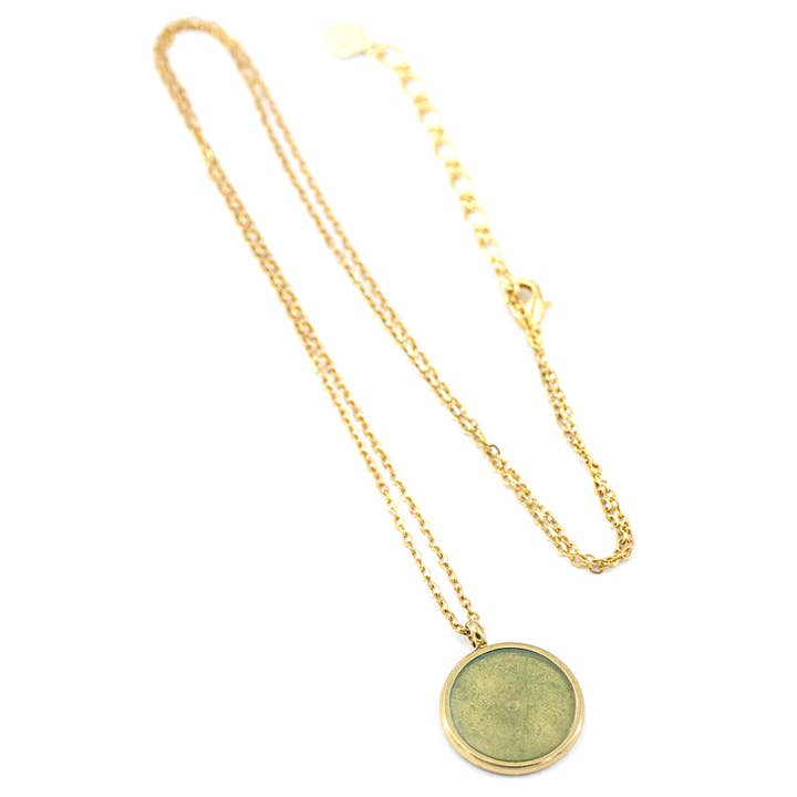 Sergio Engel jewellery - Wholesale Halskettinghanger - Strandketting 02 - in roestvrij staal met natuursteen of parelmoer1