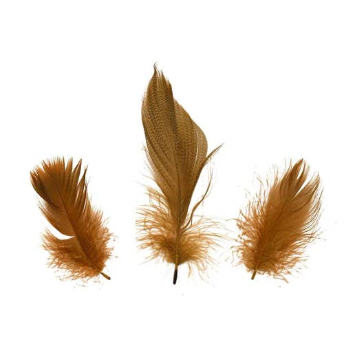 Duck Plumage Mallard Feathers - Brown for wholesale by Zucker Feather Products
