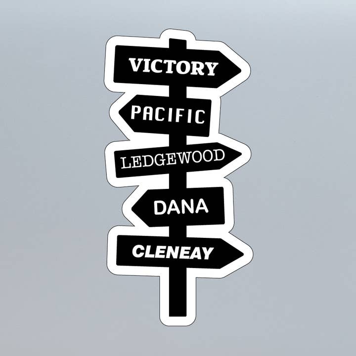 Xavier Streets Sticker for wholesale by Kase Wear