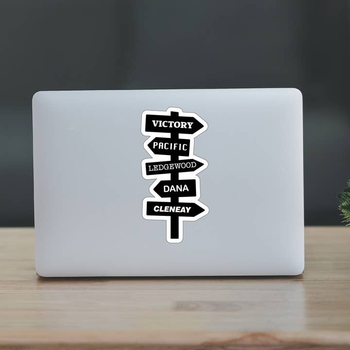 Xavier Streets Sticker for wholesale by Kase Wear