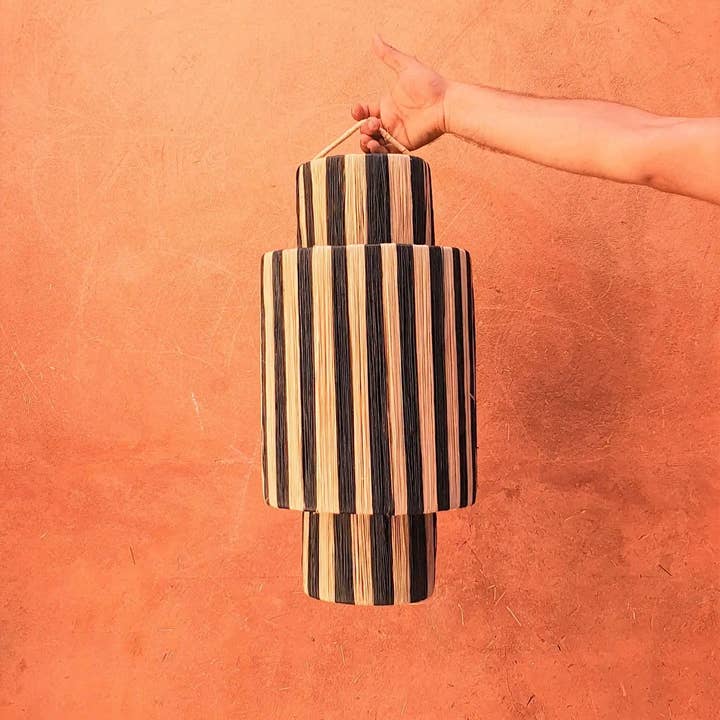 libitiishop - Vente Lustre/Suspension - suspension light rustic | suspension 60 cm- Raffia lampshade