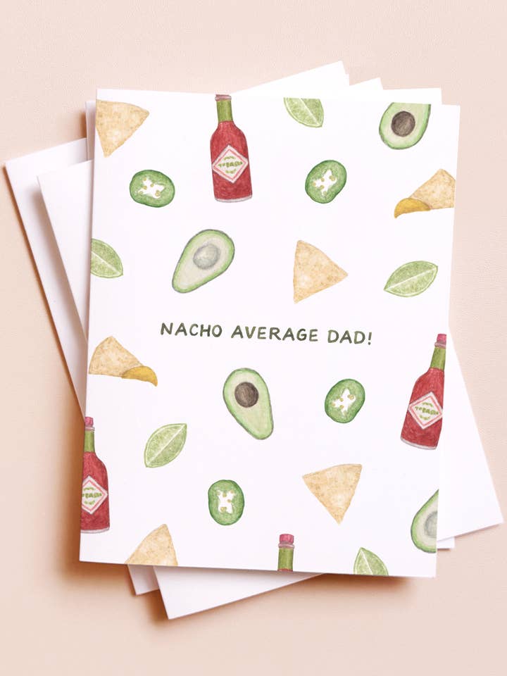 Nacho Average Dad — Food Pun Father's Day Card for wholesale by Amy Zhang