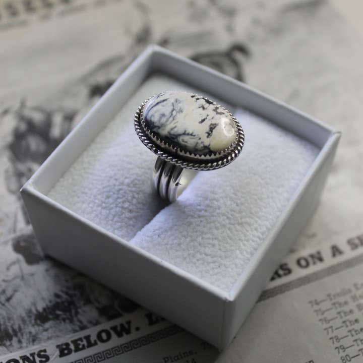 Weißer Büffelring für den Großhandel von The Diamond J