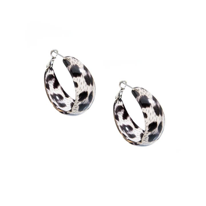 ZENZII Jewelry - Wholesale Hoop Earrings - Mod Resin Hoop Earring