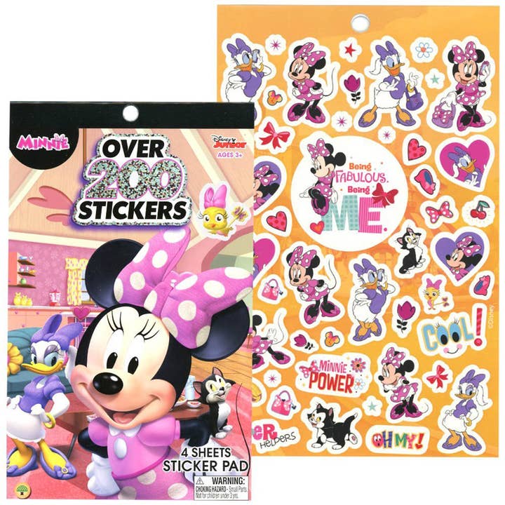 Minnie Bowtique Stickerblok met folie - 4 vellen voor wholesale door Deluxe Import Trading