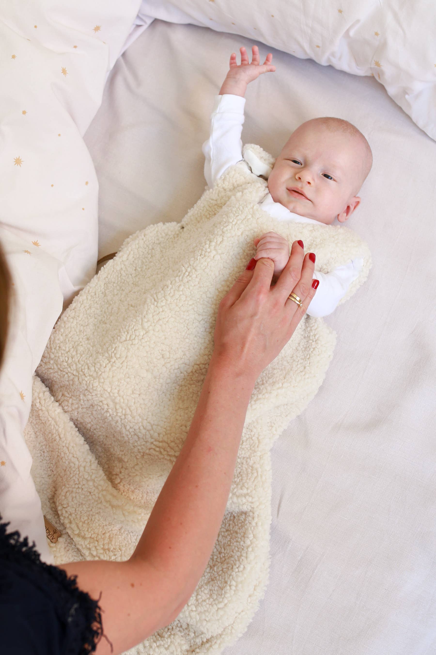 Babyly - Wholesale Sleepsack - Baby - Teddy sleeping  bag - CREAM or TAUPE - 1,5 TOG10