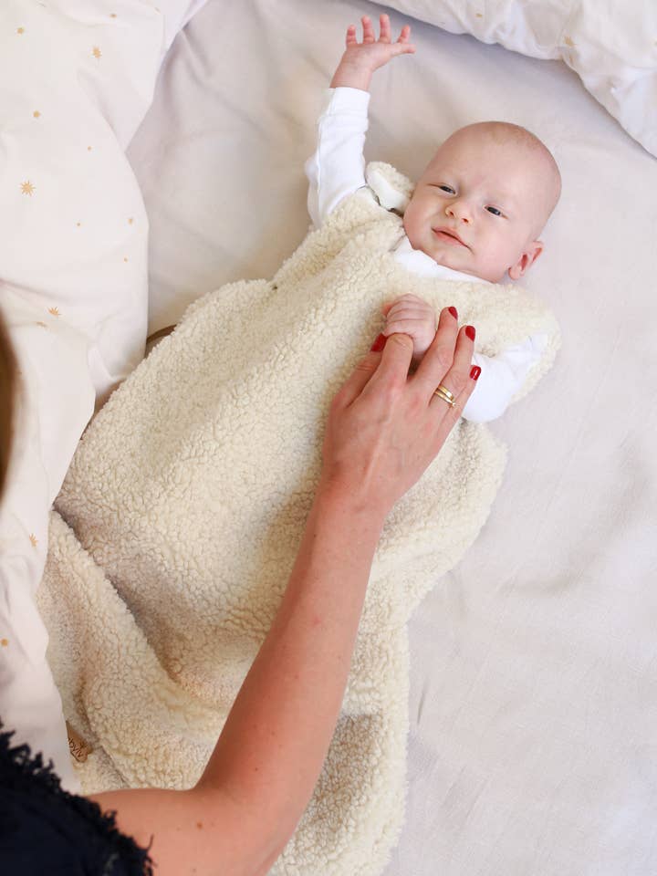 Babyly - Wholesale Sleepsack - Baby - Teddy sleeping bag - CREAM or TAUPE - 1,5 TOG10