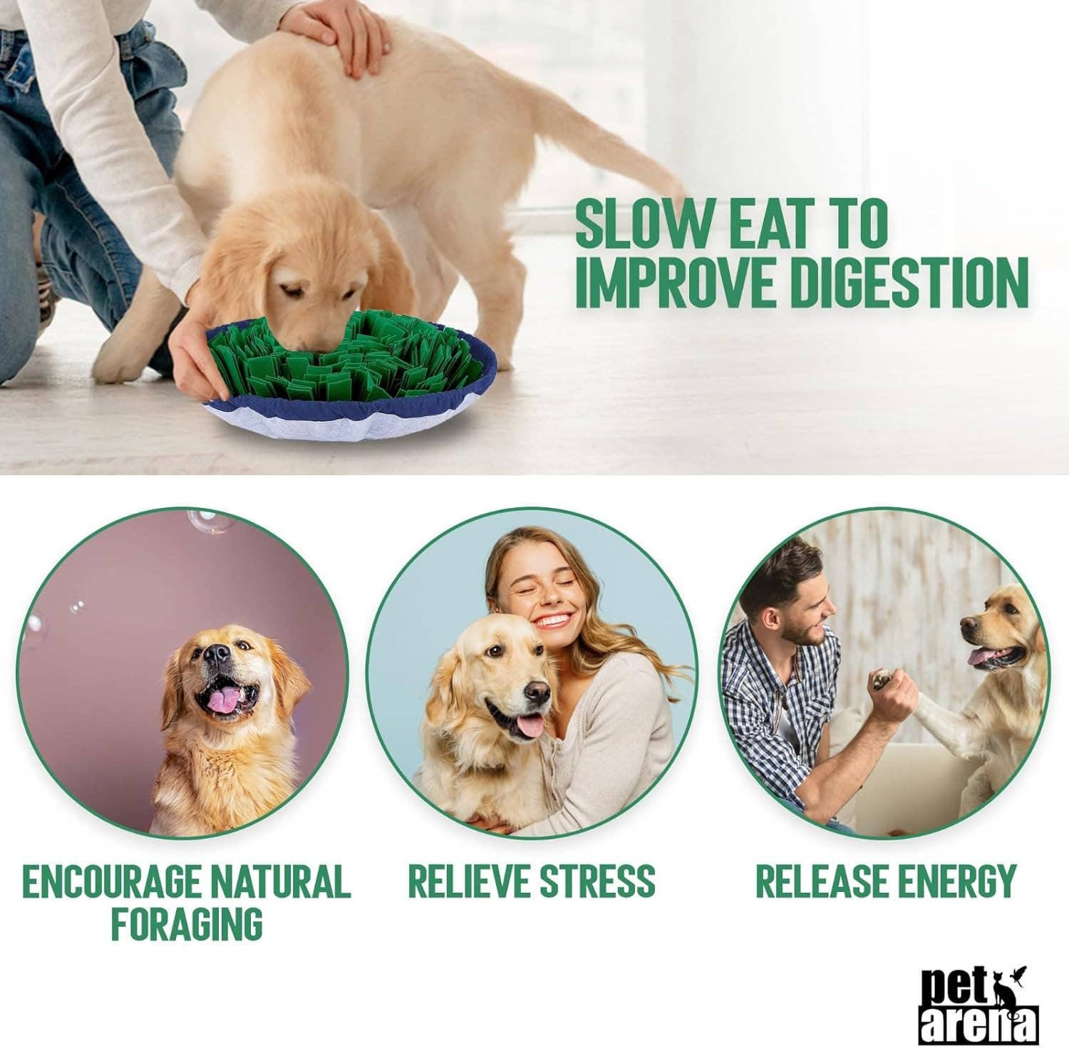 VIGOR - Vente Tapis de gamelle – chien - Jouet interactif ajustable pour puzzle pour grandes et petites races9