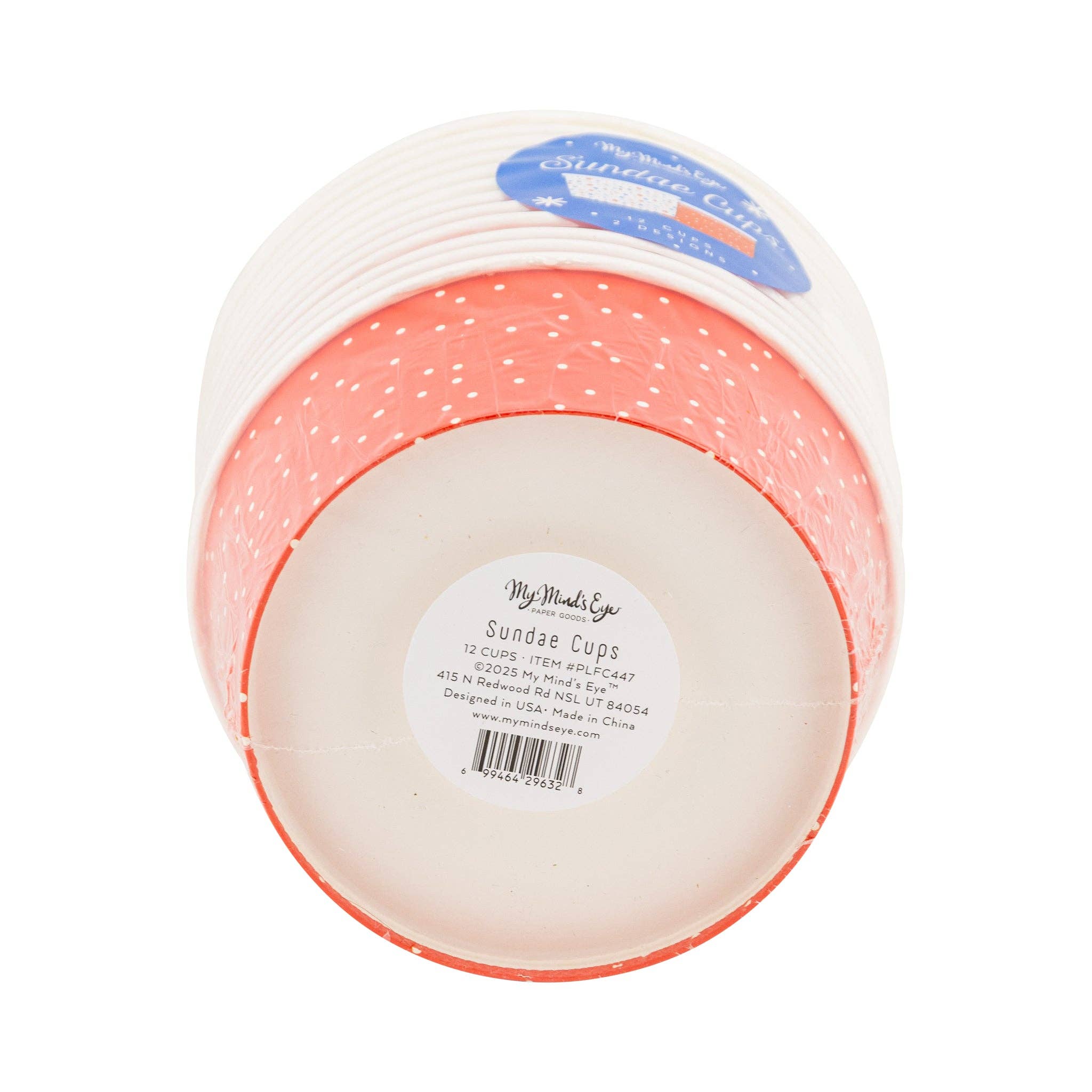 My Mind’s Eye - Wholesale Disposable Cup - PLFC447 - Multi Stars Ice Cream Cups (12ct)2