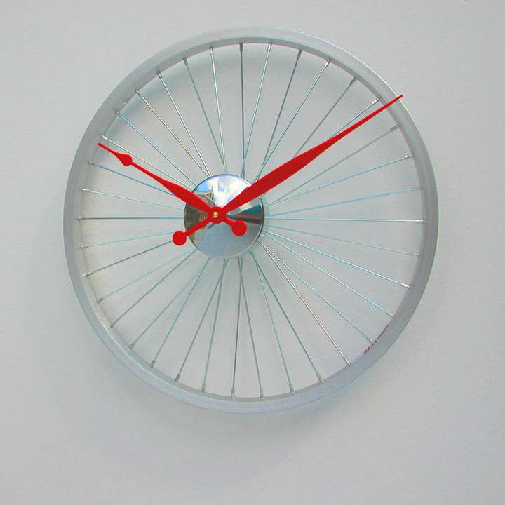 Vyconic - Vendita all'ingrosso Orologi da parete - Orologio ruota bici piccolo Rosso