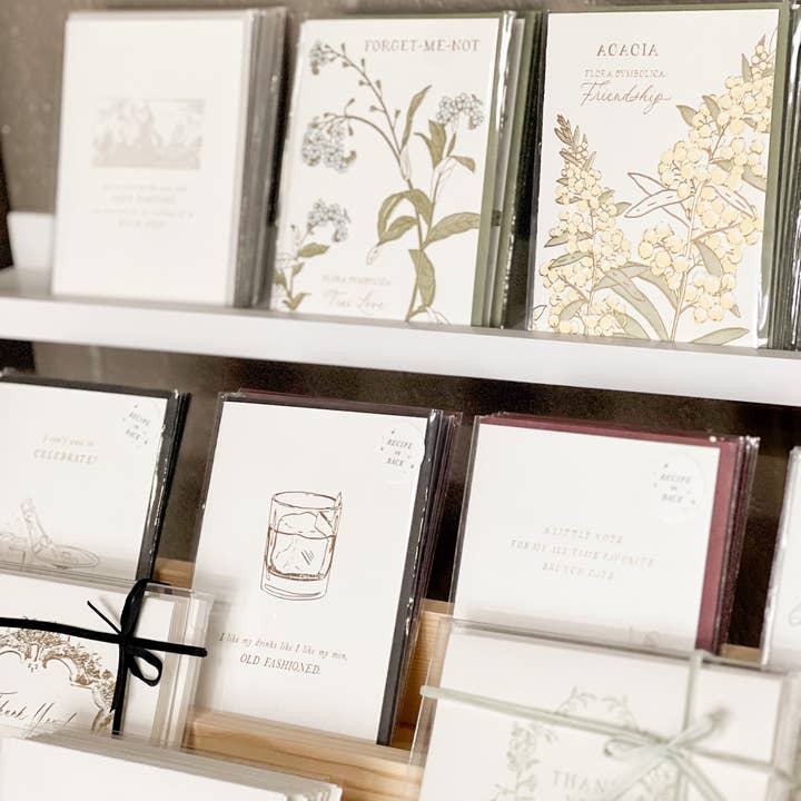 Ciarra Claire - Wholesale Friendship Card - Acacia | Language of Flowers Greeting Card1