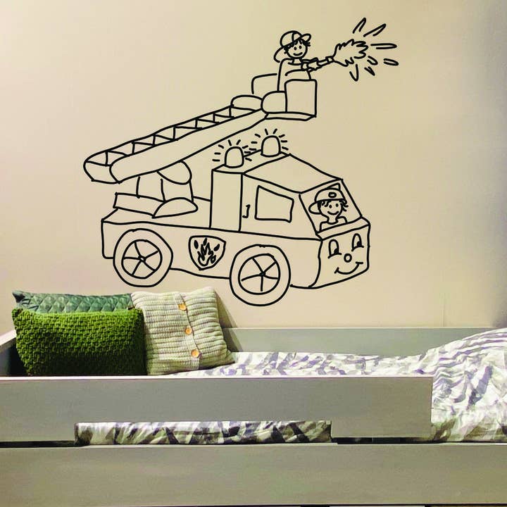 Adesivo da parete Vigili del Fuoco per la vendita all'ingrosso da parte di Edwali