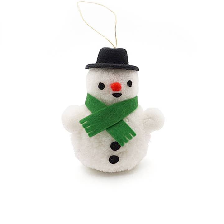 Snow Friend Pom Pom Ornament for wholesale by Lucky Horse Press