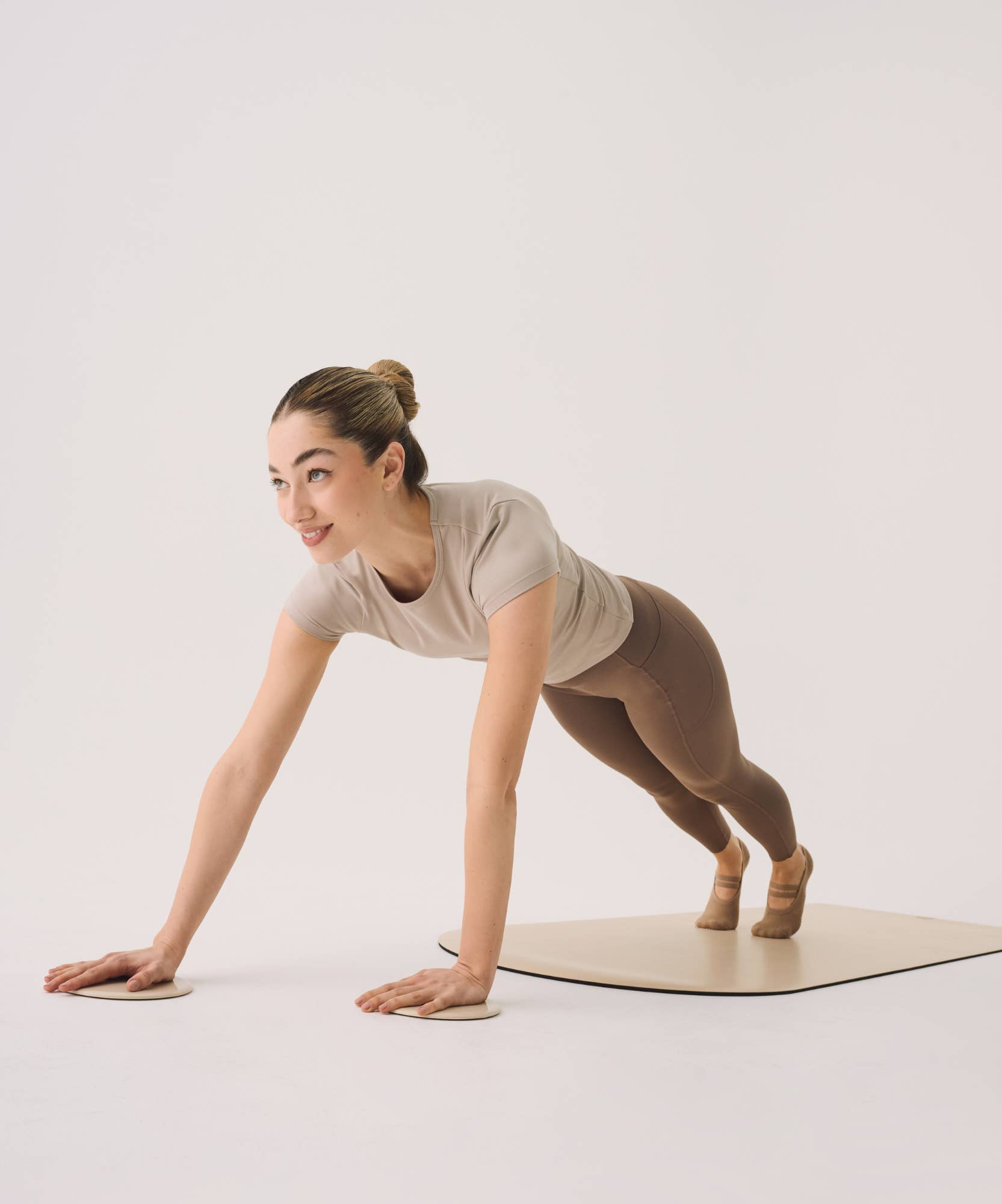 MoveActive - Wholesale Fitness equipment - Core Sliders - Almond