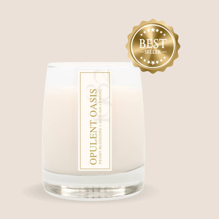 Bougie Opulent Oasis (8,5 oz à une mèche) pour la vente par 1982 Candle Co.