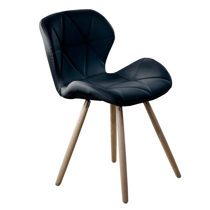 EIFFEL QUILTED BLACK CHAIR (54.5X53X71 - 45.5CM) for wholesale by POSTQUAM COSMETIC