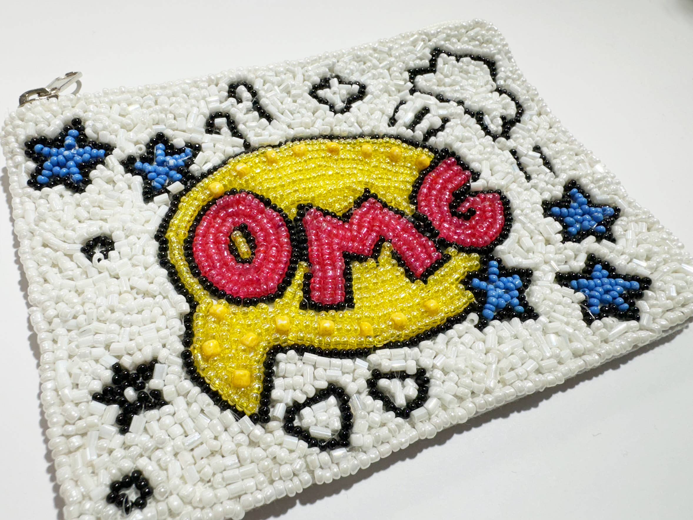 Ole - Wholesale Coin Purse - Women's - OMG Chat Bubble Mini Beaded Coin Pouch LAC-MP-0241