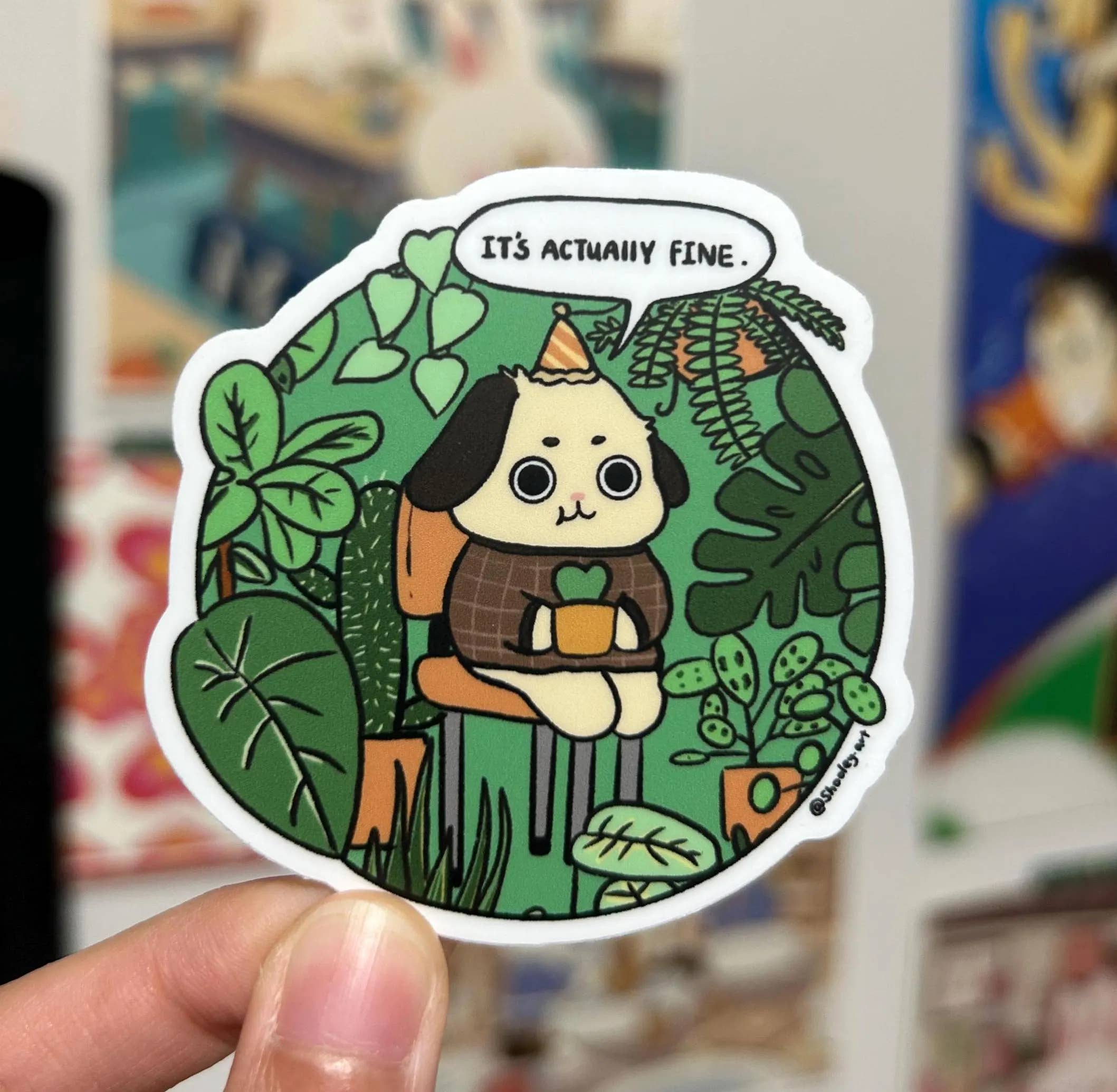 Shooley - Wholesale Sticker - This is fine plant vinyl sticker