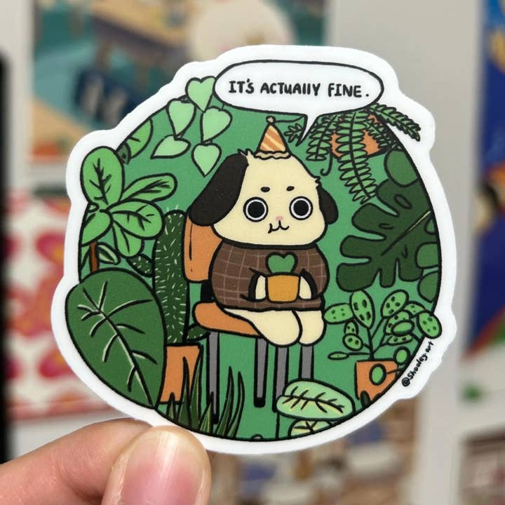Shooley - Wholesale Sticker - This is fine plant vinyl sticker 0