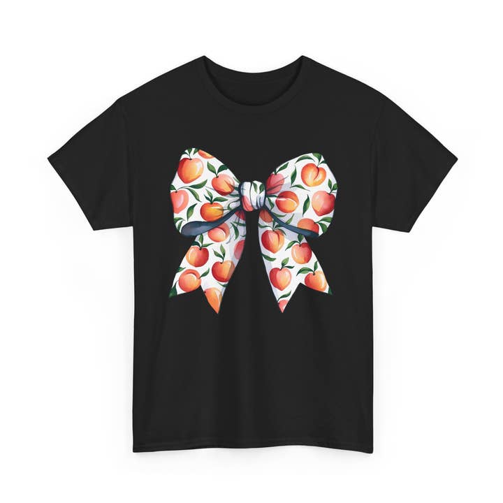 NVC Ecommerce LLC - Wholesale Graphic Sweatshirt - Women's - Peach Coquette Bow T-Shirt, Farmhouse Sweatshirt, Fruit0