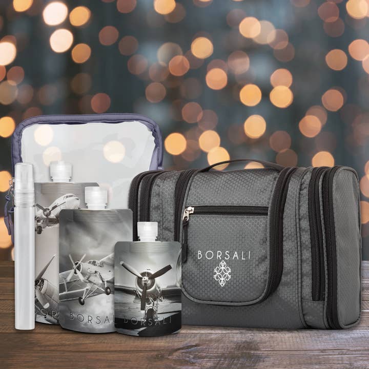 Hanging Toiletry Bag Gift Set for wholesale by BORSALI