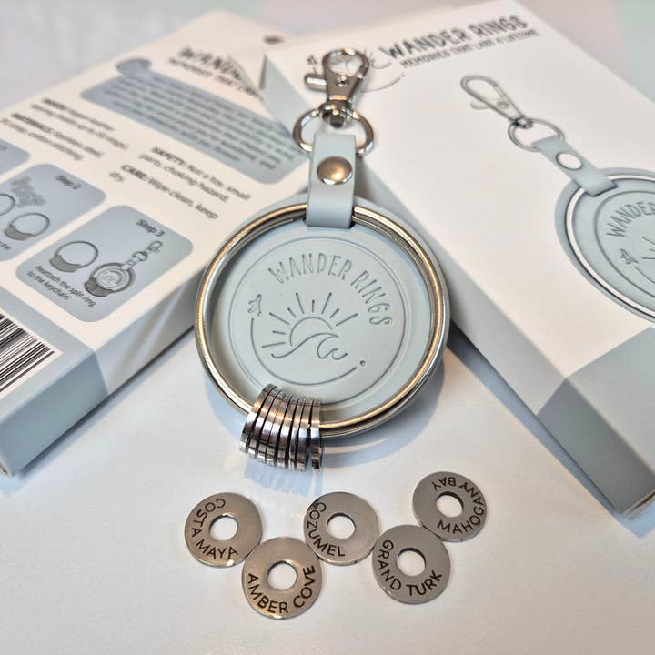 Wander Rings Collectible Travel Keyring System for wholesale by Wander Rings