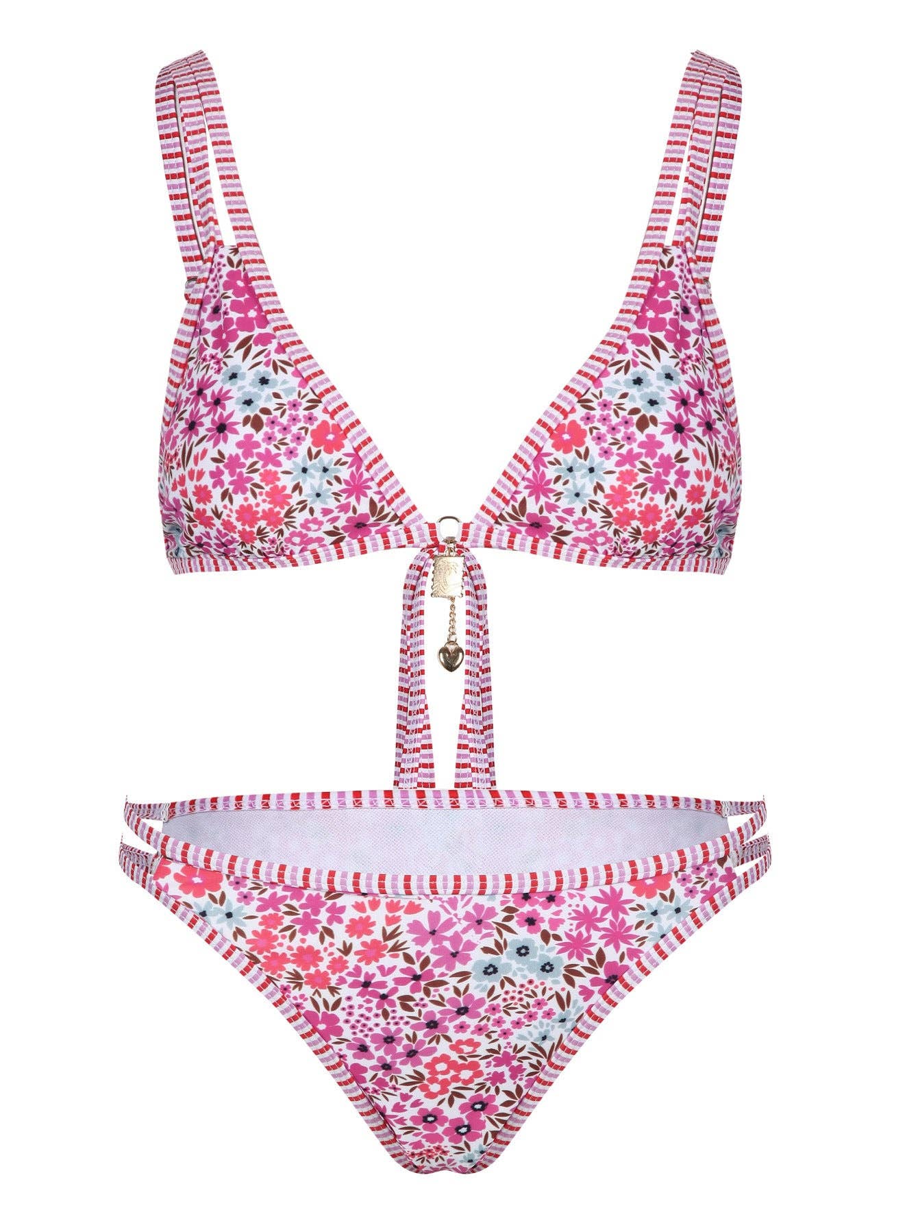 Dipped Shop - Wholesale Two Piece Swimsuit - Women's - Trendy Floral Printed Bikini Swimwear DP25C5490