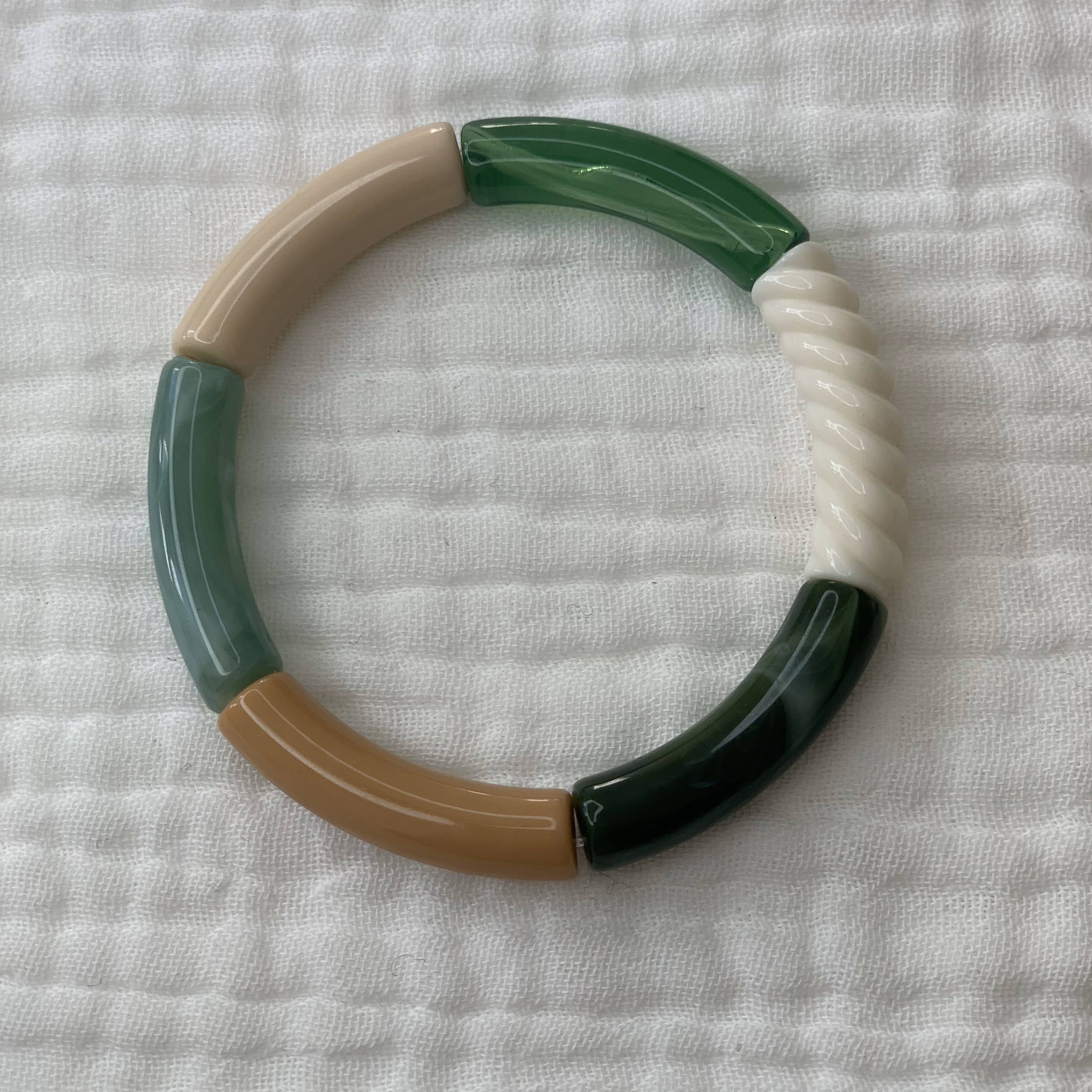 Manacreations – wholesale Pärlarmband – Elastiska bangles i khakitoner11