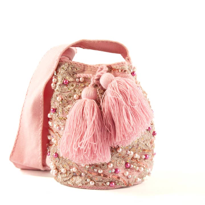 MEDIUM EMBROIDERED BAG for wholesale by La Flor de Cali