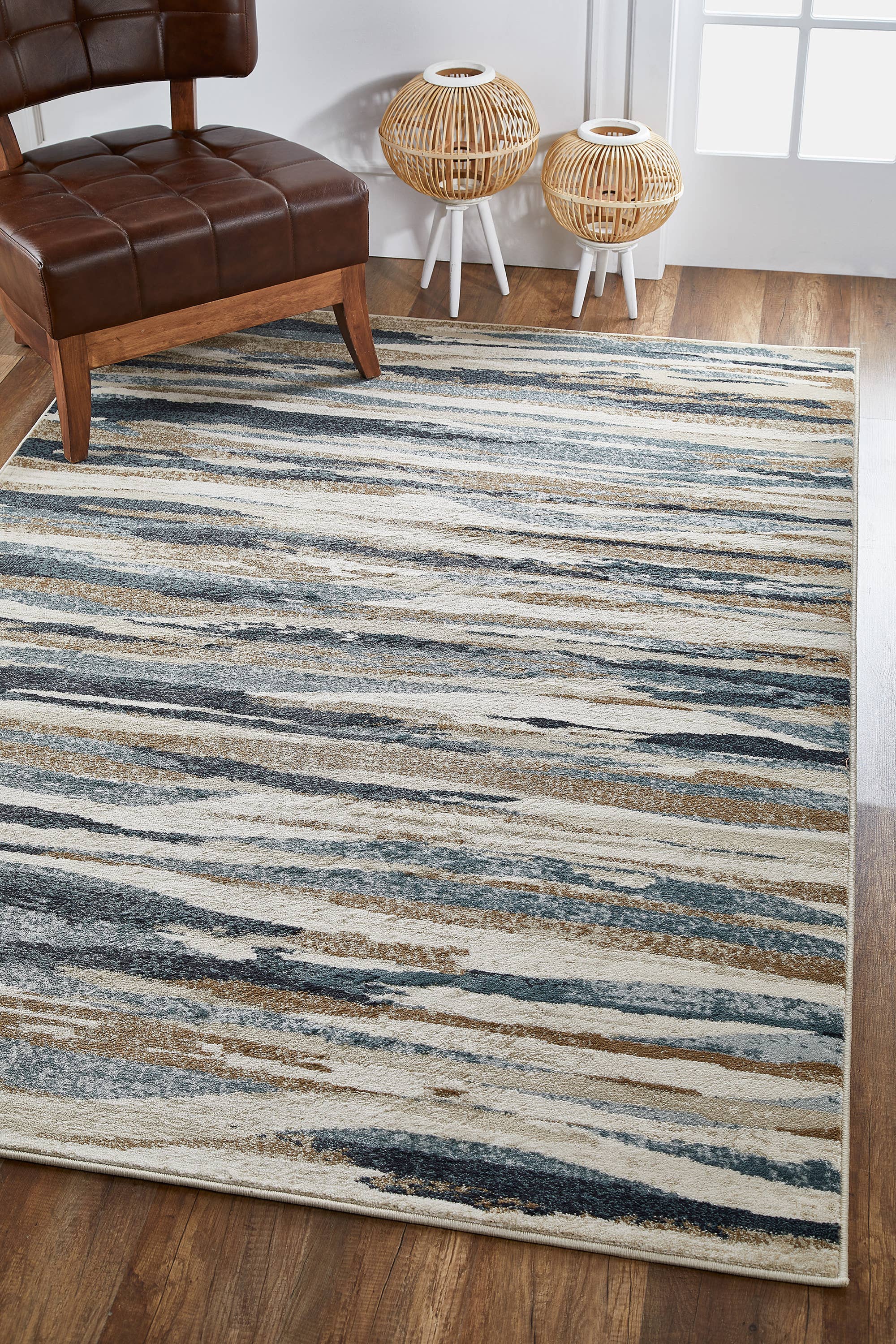 KAS Rugs - Wholesale Area Rug - Avalon 5620 Ivory/Blue Landscapes Area Rug1