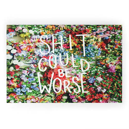 Craft Boner Shit Could Be Worse Welcome Mat for wholesale by Deny Designs