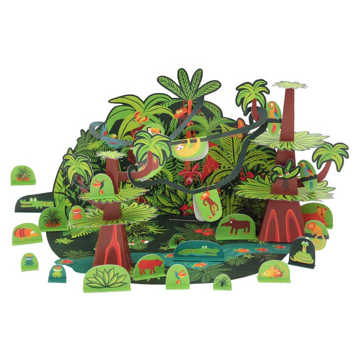 pukaca - Wholesale Toy Set - Kids - Tropical Forest Paper Toy4