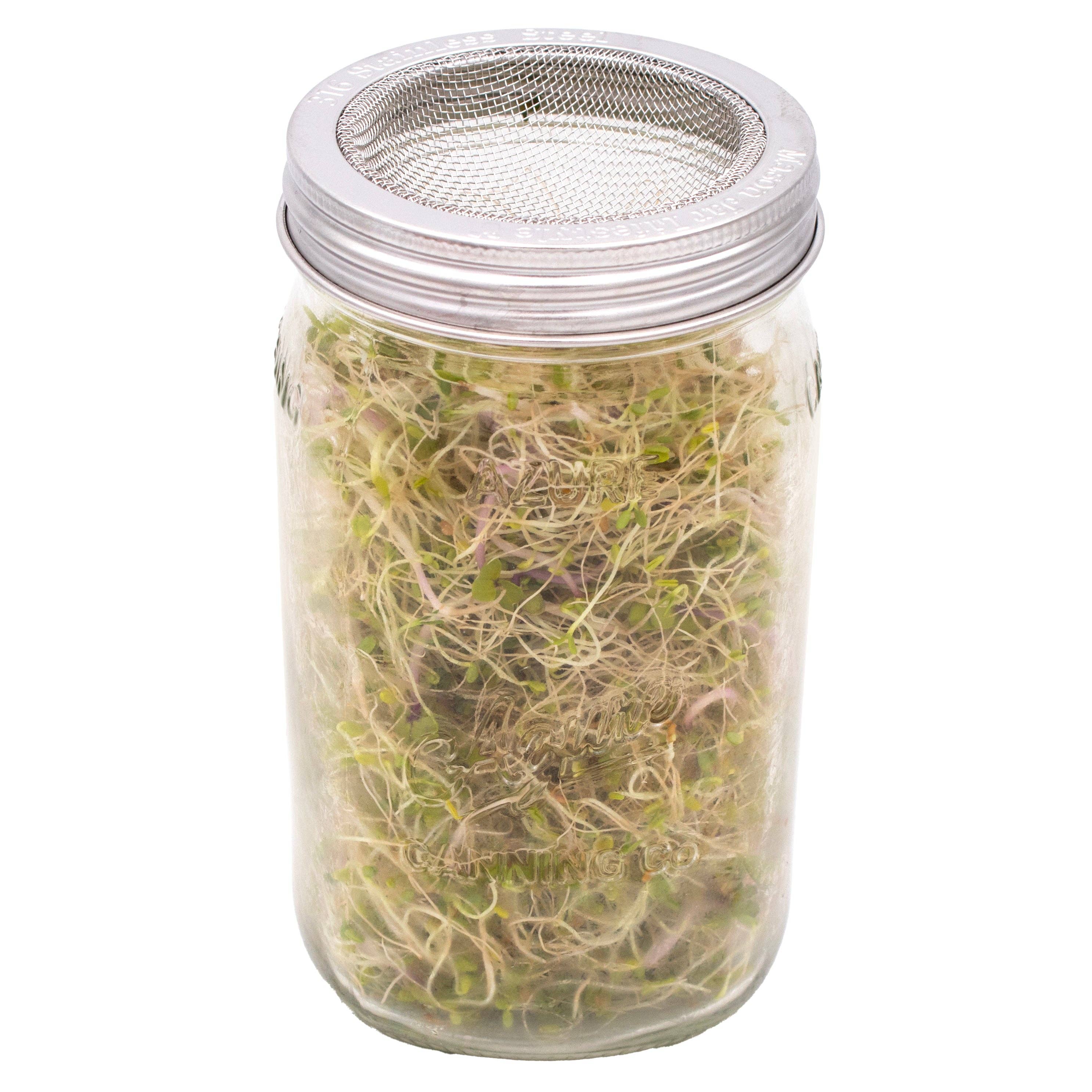 Mason Jar Lifestyle - Vente Boîtes de conservation - Couvercle et bande de germination incurvés antirouille pour bocaux Mason7